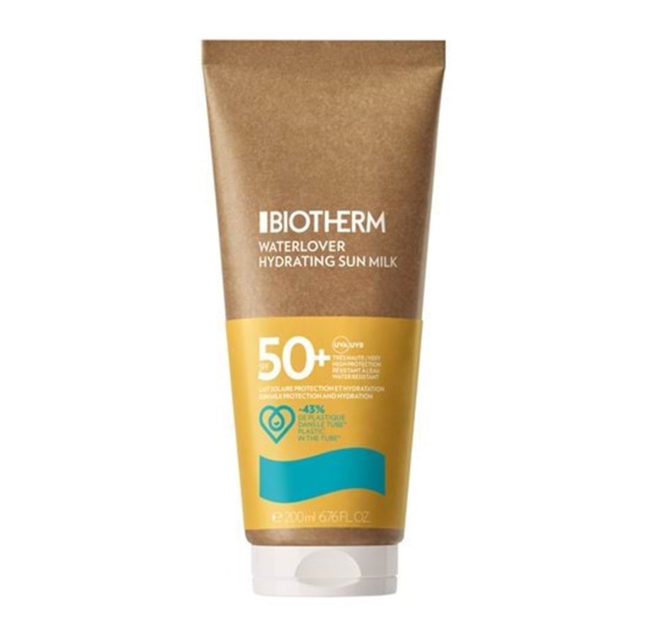 Kroppspleie - Biotherm Waterlover Hydrating Sun Milk Tube SPF50+ - 3614273490566