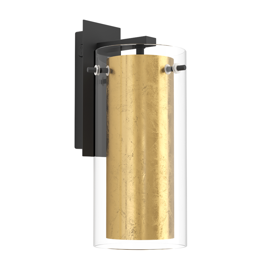Lamper - EGLO PINTO GOLD wall lamp black/gold - 97839