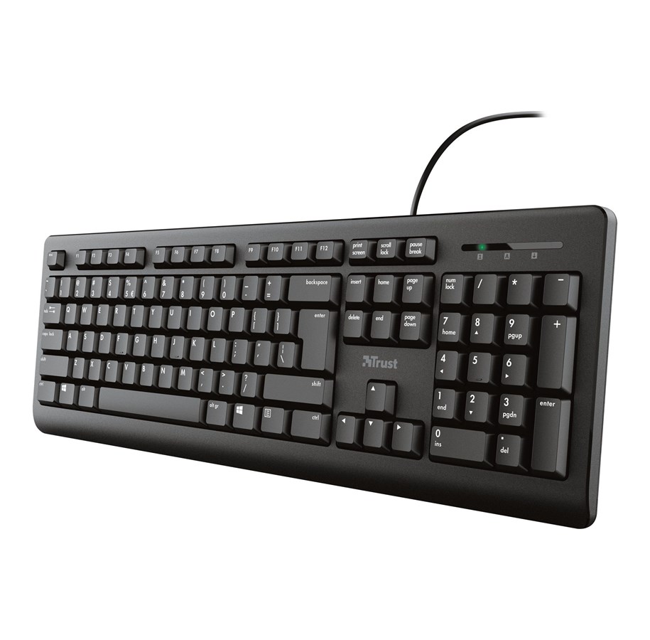 Tastatur - Trust Primo - Tastatur - Svart - 23880