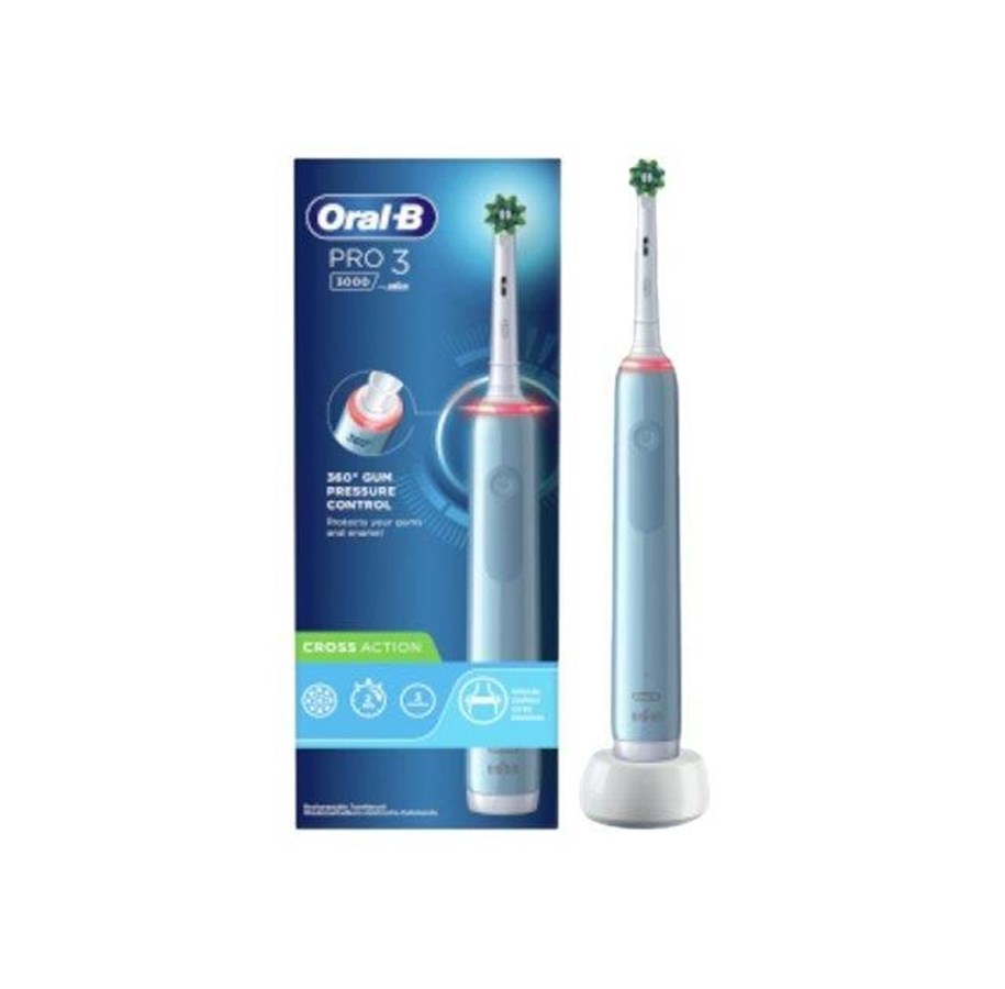 Elektrisk tannbørste - Oral-B Elektrisk tannbørste Pro 3 3000 CrossAction - 4210201289210