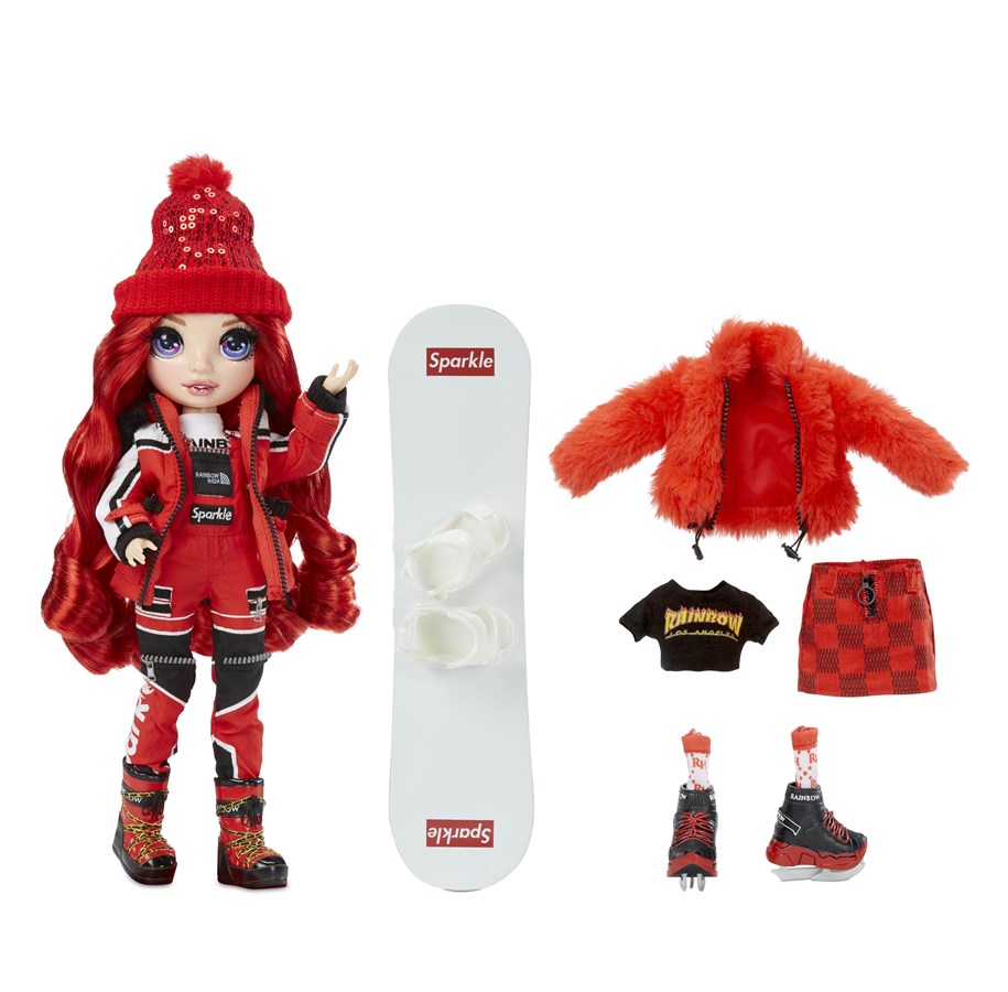 Dukker, Bamser & Utstyr - Rainbow High Winter Break Fashion Doll- Ruby Anderson - 574286