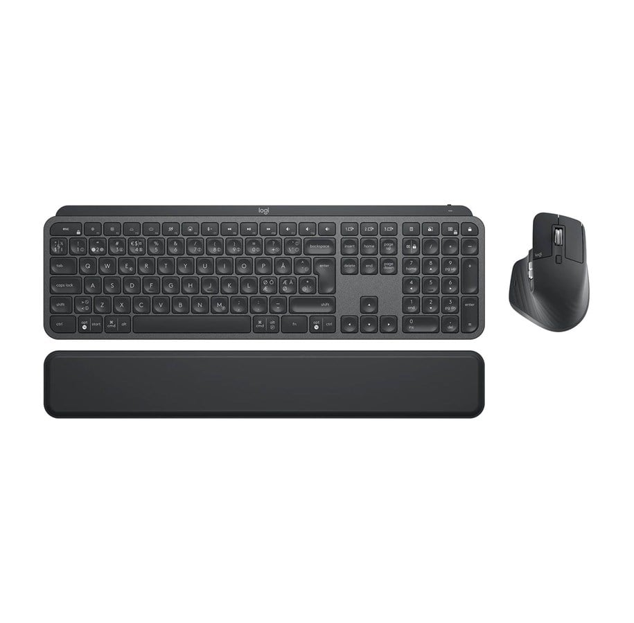 Tastatur - Logitech MX Keys Combo for Business - Tastatur & Mussett - Nordisk - Svart - 920-010231
