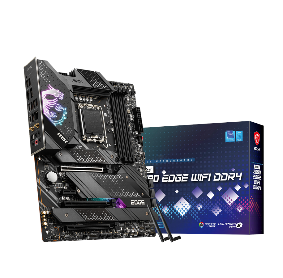 Hovedkort - MSI MPG Z690 EDGE WIFI DDR4 Hovedkort - Intel Z690 - Intel LGA1700 - DDR4 RAM - ATX - MPG Z690 EDGE WIFI DDR4