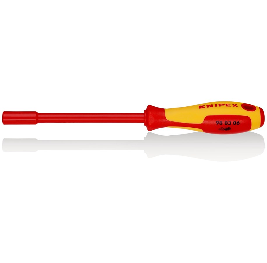 Verktøy for elektrisk arbeid - KNIPEX Stikknøkkel, med skrutrekker-grep - 98 03 06