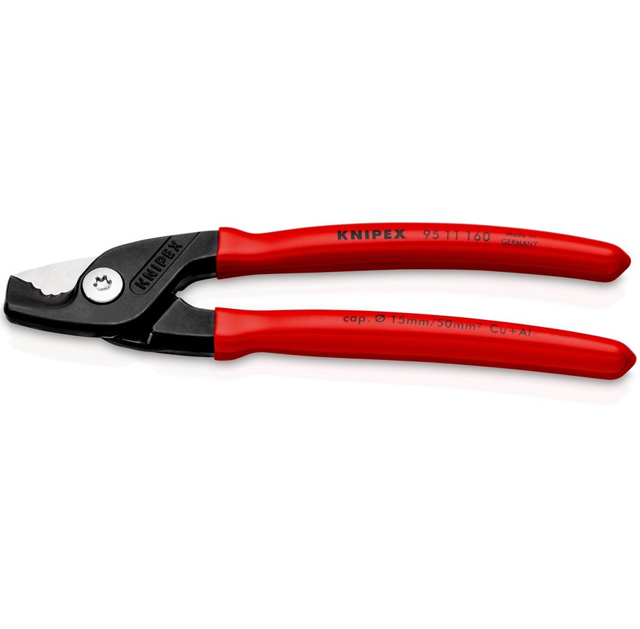 Verktøy - KNIPEX StepCut, Kabelsaks med trinnvis kutting - 95 11 160 SB
