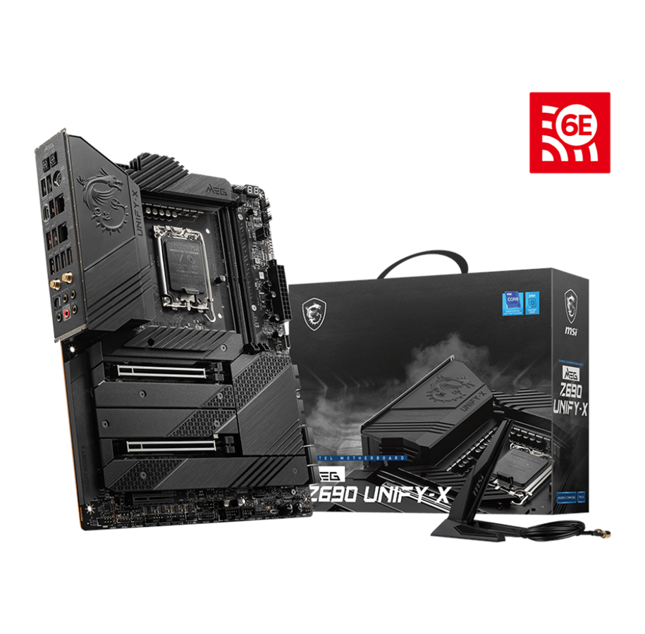 Hovedkort - MSI MEG Z690 UNIFY-X Hovedkort - Intel Z690 - Intel LGA1700 - DDR5 RAM - ATX - MEG Z690 UNIFY-X