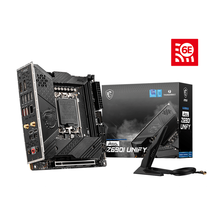 Hovedkort - MSI MEG Z690I UNIFY Hovedkort - Intel Z690 - Intel LGA1700 - DDR5 RAM - Mini-ITX - MEG Z690I UNIFY