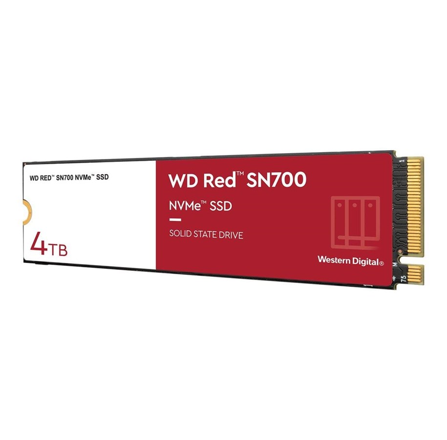 SSD - SANDISK WD Red SN700 NAS SSD - 4TB - PCIe 3.0 - M.2 2280 - WDS400T1R0C