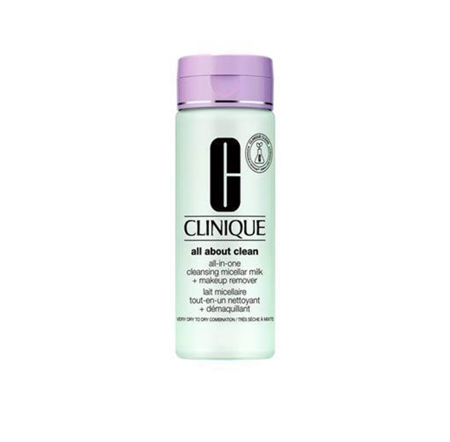 Ansiktspleie - Clinique All About Clean Micellar Milk + Makeup Remover 200 ml Dry To Dry Combination 200 ml - 192333013328