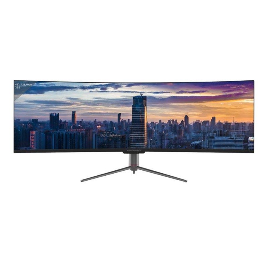 Skjerm - 49" LC Power LC-M49-DQHD-120-C-Q - 5120x1440 - 120Hz - VA - LC-M49-DQHD-120-C-Q