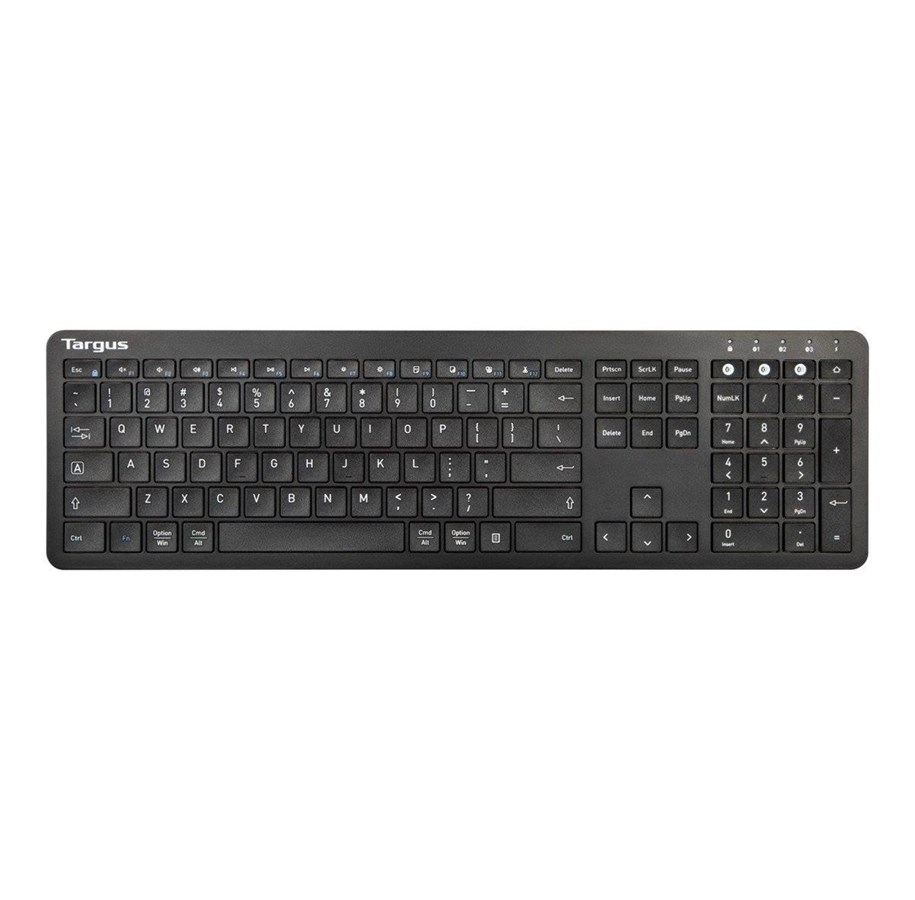 Tastatur - Targus Full-Size Multi-Device - Tastatur - Nordisk - Svart - AKB864NO