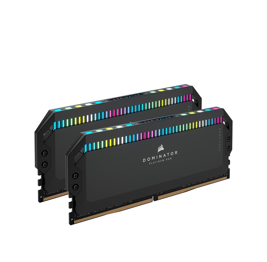 RAM - Corsair Dominator Platinum RGB DDR5-6200 - 32GB - CL36 - Dual Channel (2 pcs) - Intel XMP - Svart med RGB - CMT32GX5M2X6200C36