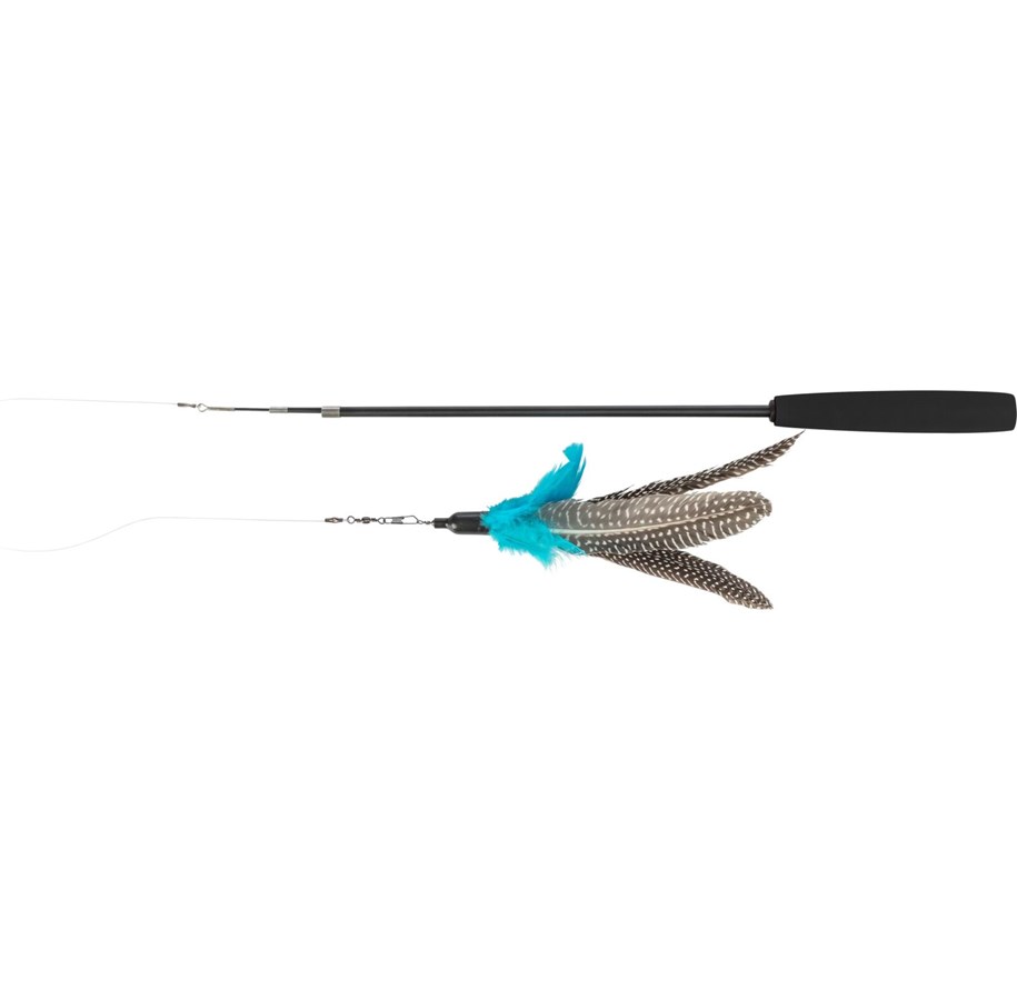 Katt - Trixie Lekestang med 2 Utskiftbare Leker 40-98cm - TX45763
