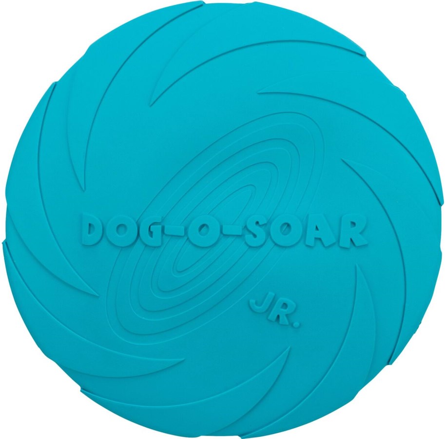 Hund - Trixie Dog Disc Frisbee Natural Rubber Blue 18cm - TX33501