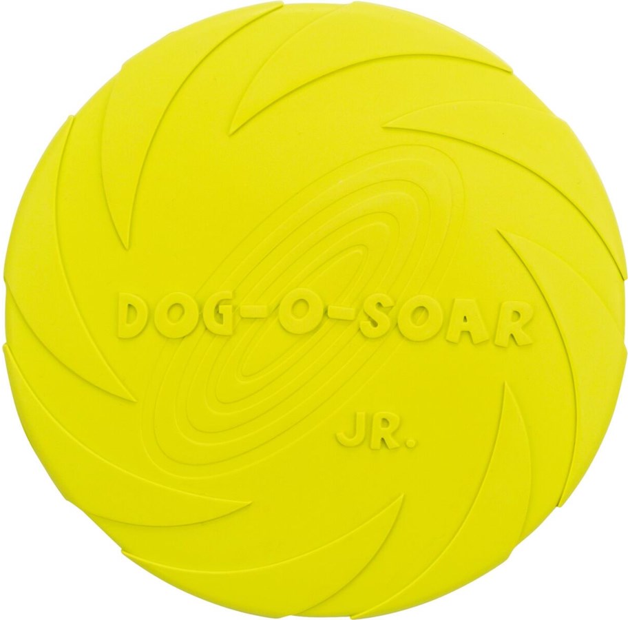 Hund - Trixie Dog Disc Frisbee Natural Rubber Lime 15cm - TX33500