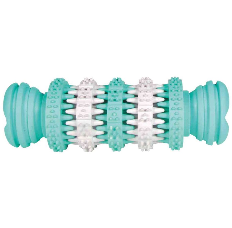 Hund - Trixie Denta Fun Bone Tyggeleke i Naturgummi med Myntesmak Medium 11cm - TX32943