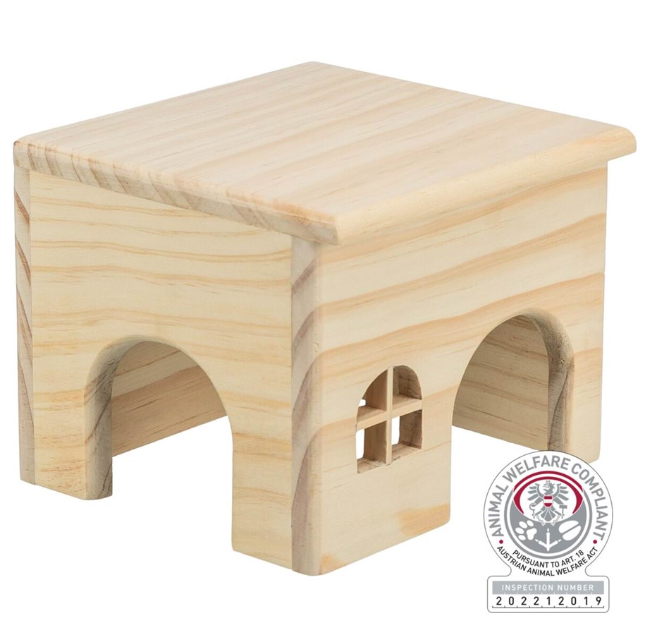 Smådyr - Trixie Naturtrehus uten Spiker for Smådyr Mus Hamstere 15x12x15cm - TX61261