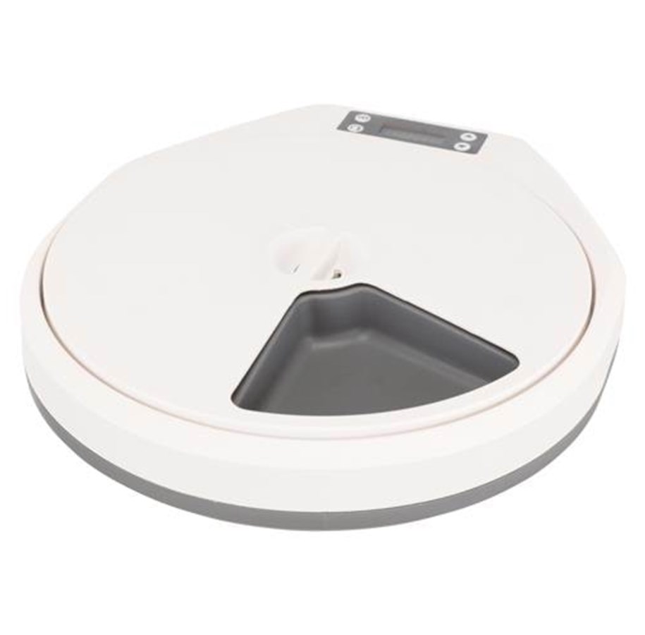 Hund - Trixie TX4+1 automatic food dispenser 5 × 0.24 l/33 × 5 × 36 cm white/grey - TX24384