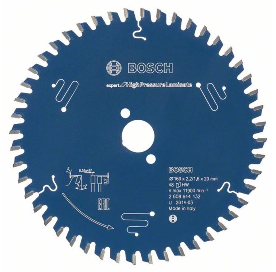 Sirkelsag - Bosch Circular Saw Blade 235 x 30 x 2.8 mm Exp High Pressure - 2608644357