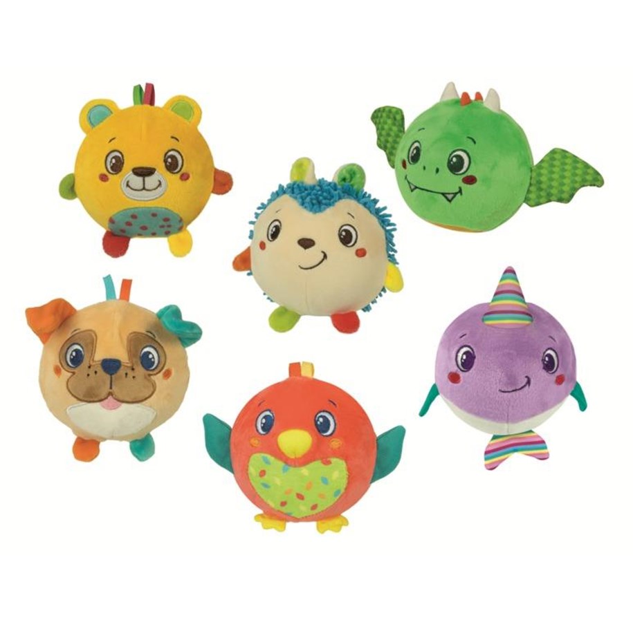 Plush - Clementoni Squeeze & Roll Soft Animals (Assorted) - 17683