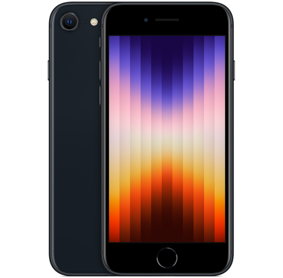 Mobiltelefoner - Apple iPhone SE (2022) 5G 64GB - Midnight - MMXF3QN/A