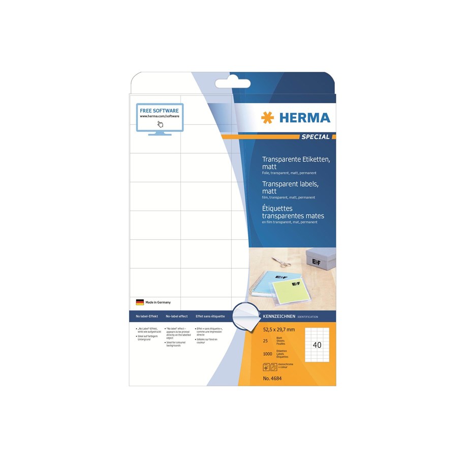 Papir, Fotopapir & Etiketter - HERMA Special - 4684