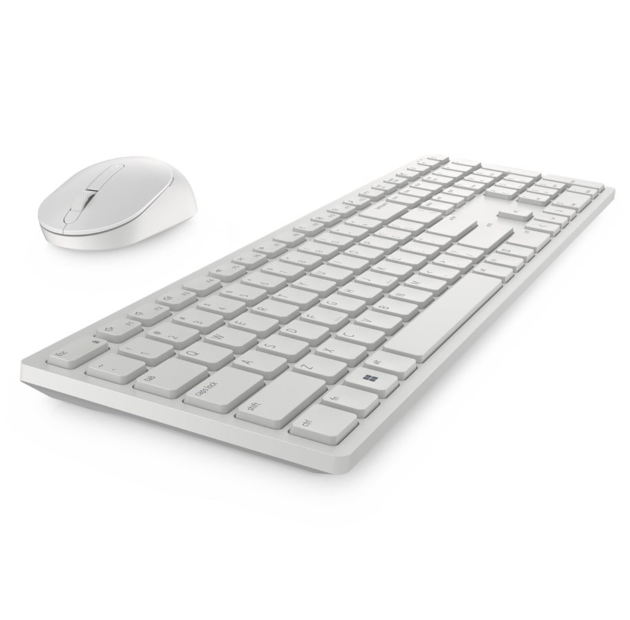 Tastatur - Dell Pro Keyboard and Mouse - KM5221W - Tastatur & Mussett - Nordisk - Hvit - KM5221W-WH-NOR