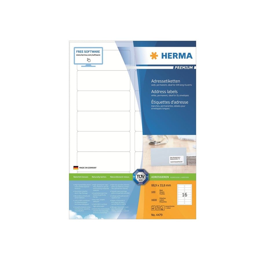 Papir, Fotopapir & Etiketter - HERMA Premium - 4479