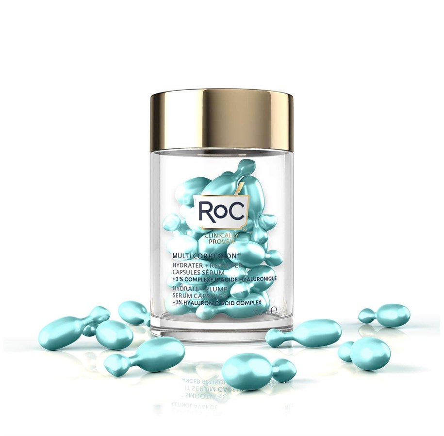 Ansiktspleie - ROC Multi Correxion Hydrate + Plump Serum Capsules (30 CT) - 1210000800336