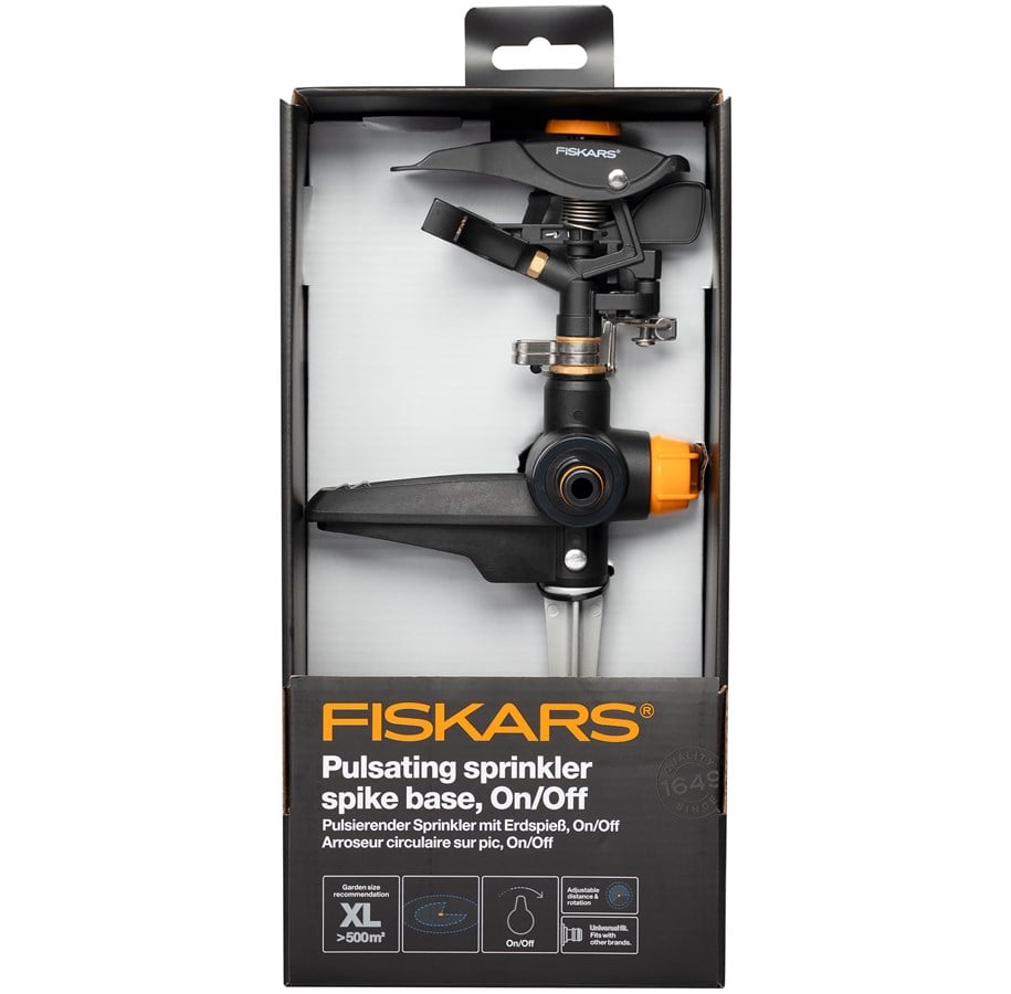 Hagevanning - Fiskars Pulsating Sprinkler spike base On/Off - 1027029
