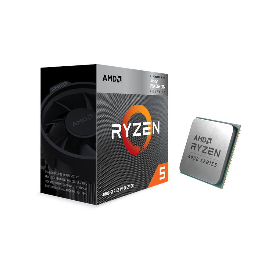 Prosessor/CPU - AMD Ryzen 5 4600G Wraith Stealth Prosessor/CPU - 6 kjerner - 3.7 GHz - AMD AM4 - AMD Boks (med kjøler) - 100-100000147BOX