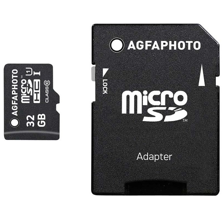 Minnekort - Agfa Photo - flash memory card - 32 GB - microSDHC UHS-I - 10581