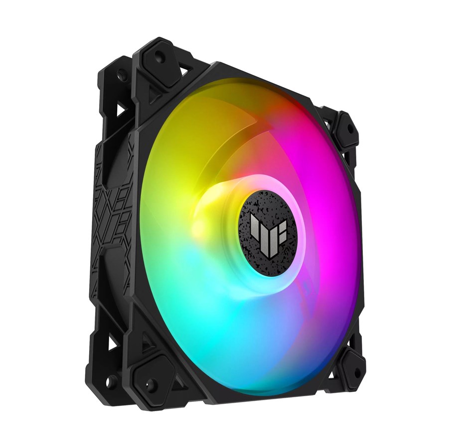 Kabinettvifte - ASUS TUF GAMING TF120 ARGB - Kabinettvifte - 120mm - Svart med RGB LED-lys - 29 dBA - 90DA0030-B09000