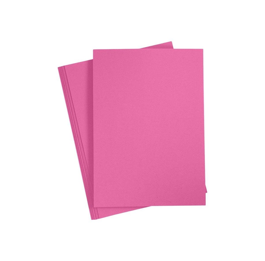 Papir, Fotopapir & Etiketter - Creativ Company Cardboard - A4 - 20 sheets - pink - 211046
