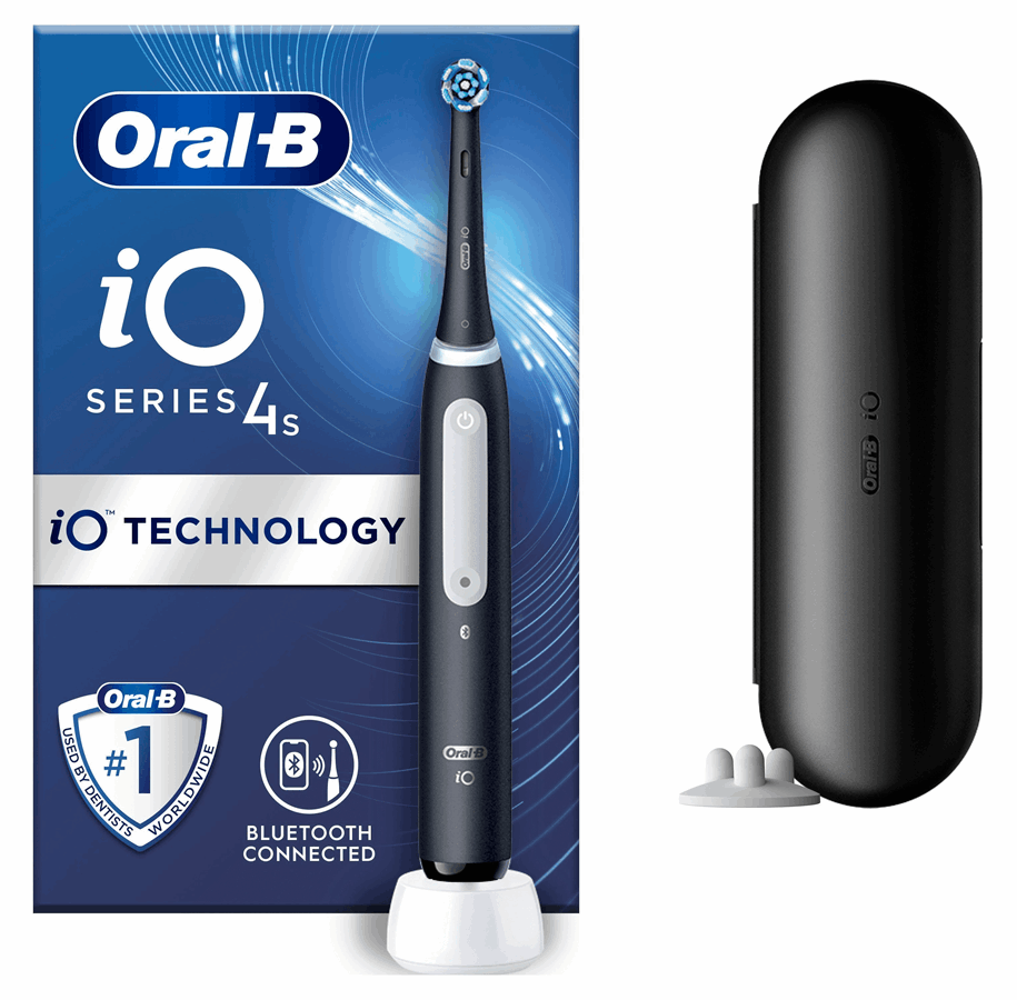 Elektrisk tannbørste - Oral-B Elektrisk tannbørste iO4S sort - 4210201414902