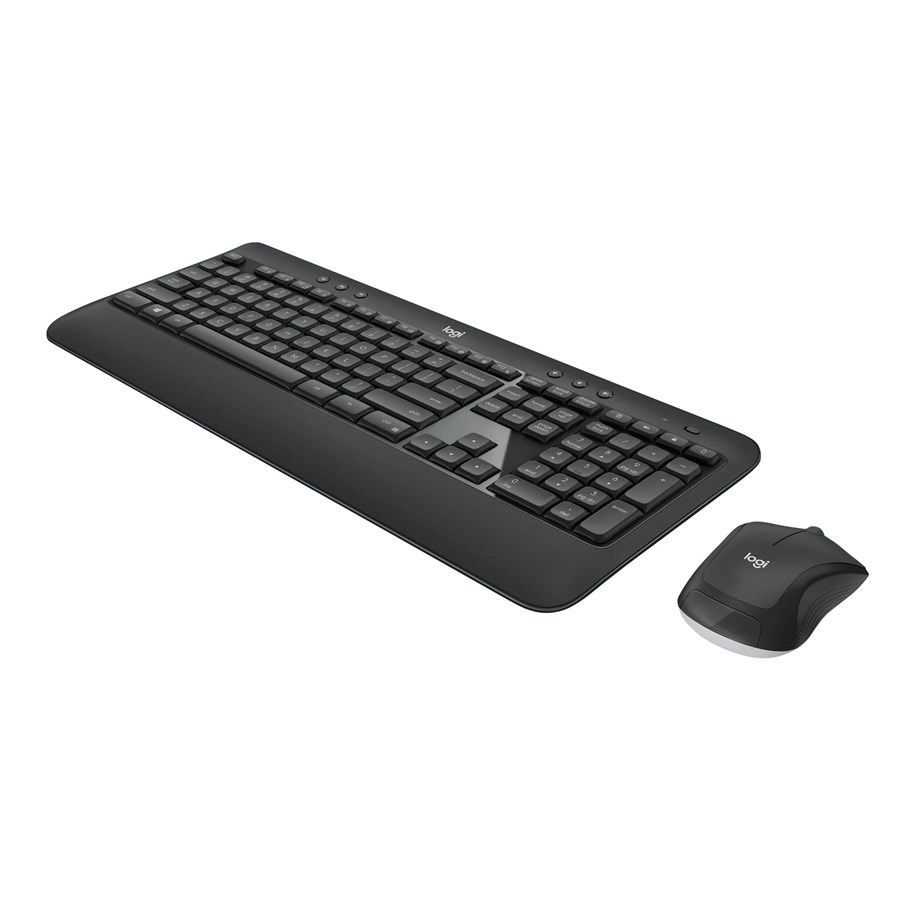 Tastatur - Logitech MK540 Advanced - keyboard and mouse set - QWERTY - Spanish - Tastatur & Mussett - Spansk - Svart - 920-008680