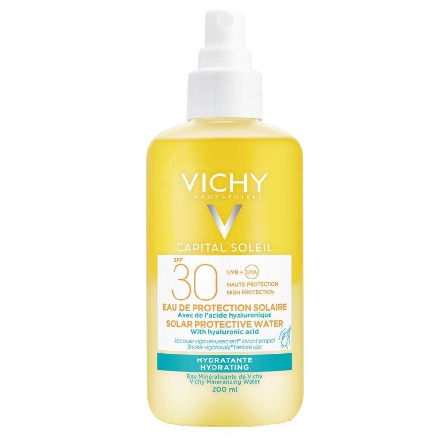 Kroppspleie - Vichy Capital Soleil Hydrating Protective Water SPF 30 200 ml - C-VI-238-B5