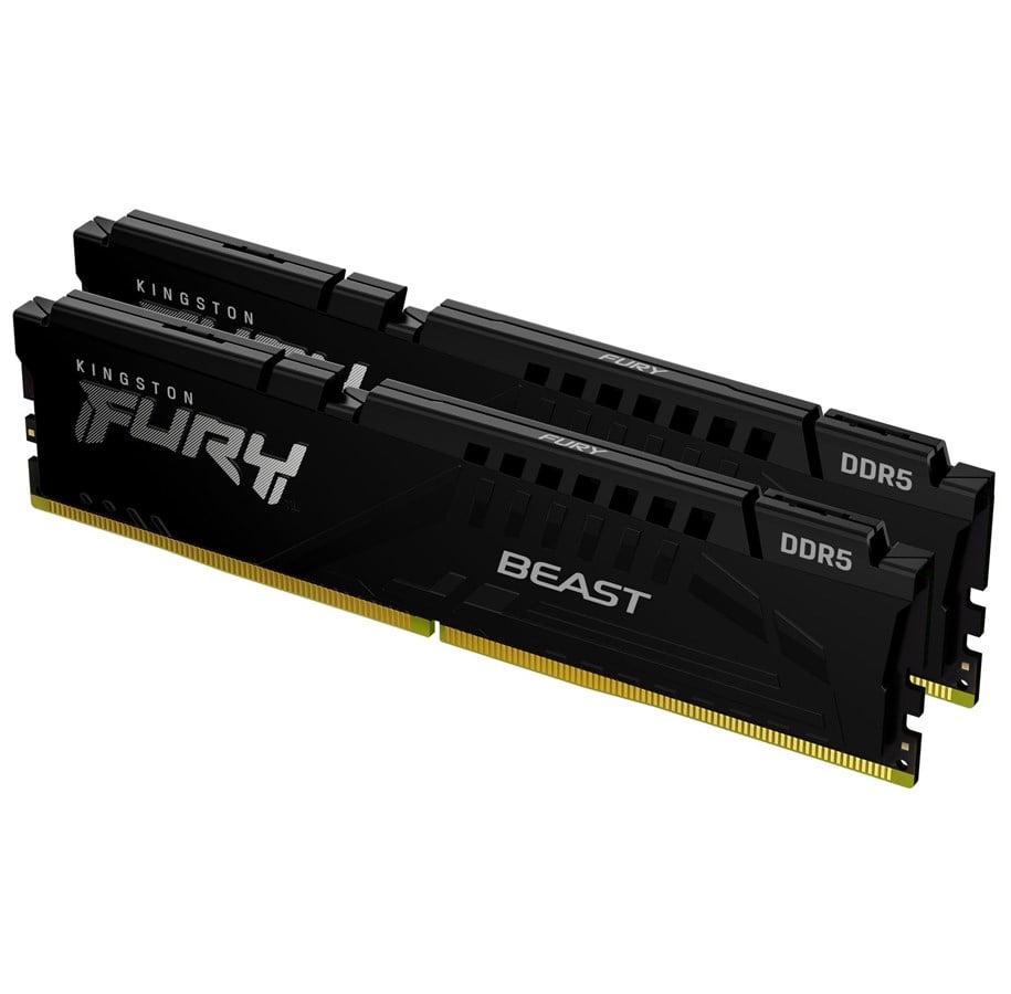 RAM - Kingston FURY Beast DDR5-6000 - 32GB - CL36 - Dual Channel (2 pcs) - AMD EXPO & Intel XMP - Svart - KF560C36BBEK2-32