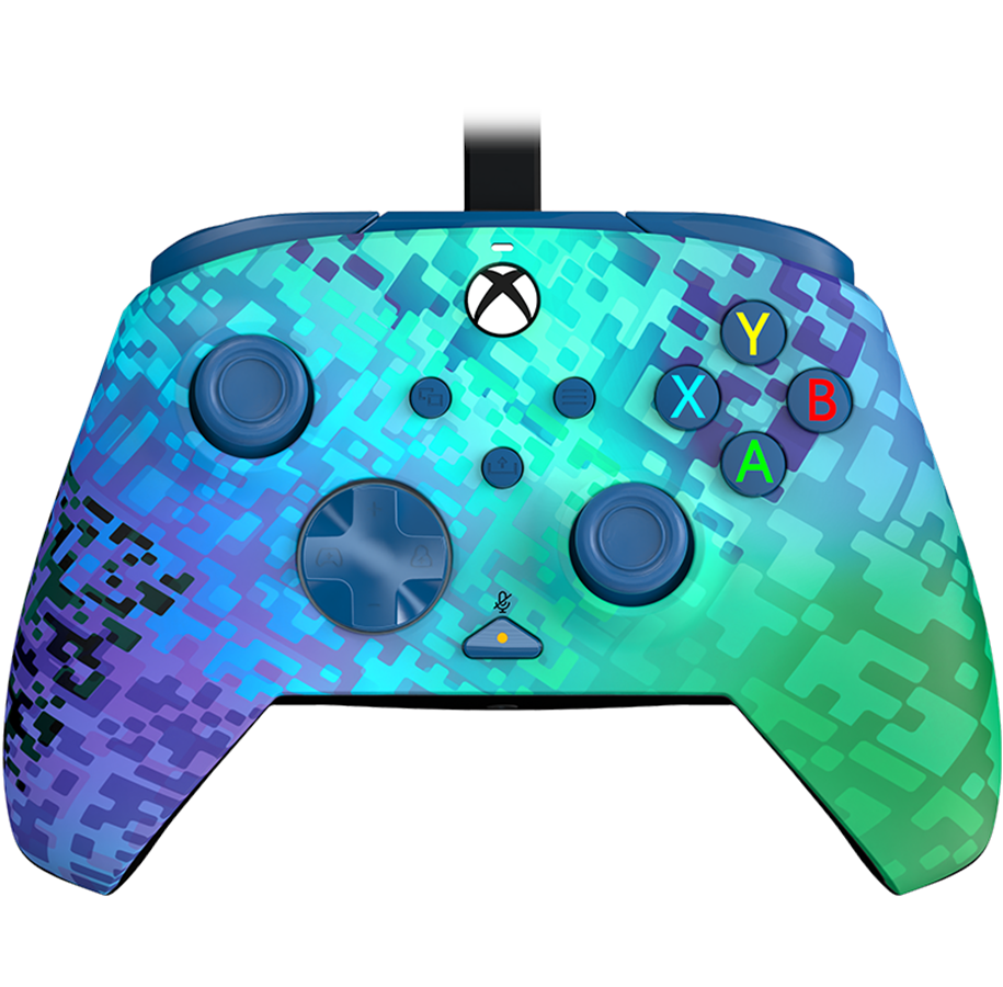 Spill - Tilbehør - PDP Rematch Wired Controller - Glitch Green - Wired Controller - Microsoft Xbox One - 049-023-GG