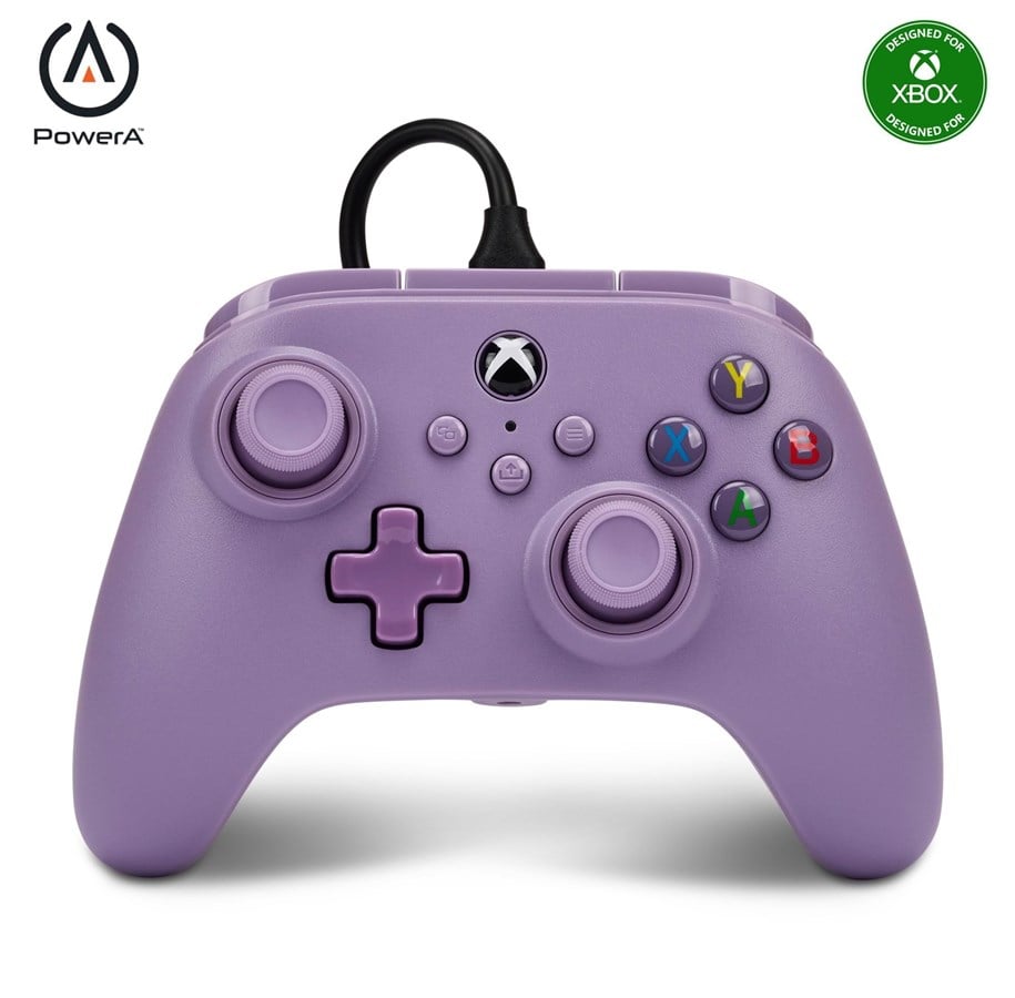 Spill - Tilbehør - PowerA Nano Enhanced Wired Controller for Xbox Series X|S - Lilac - Wired - Microsoft Xbox Series S - XBGP0025-01