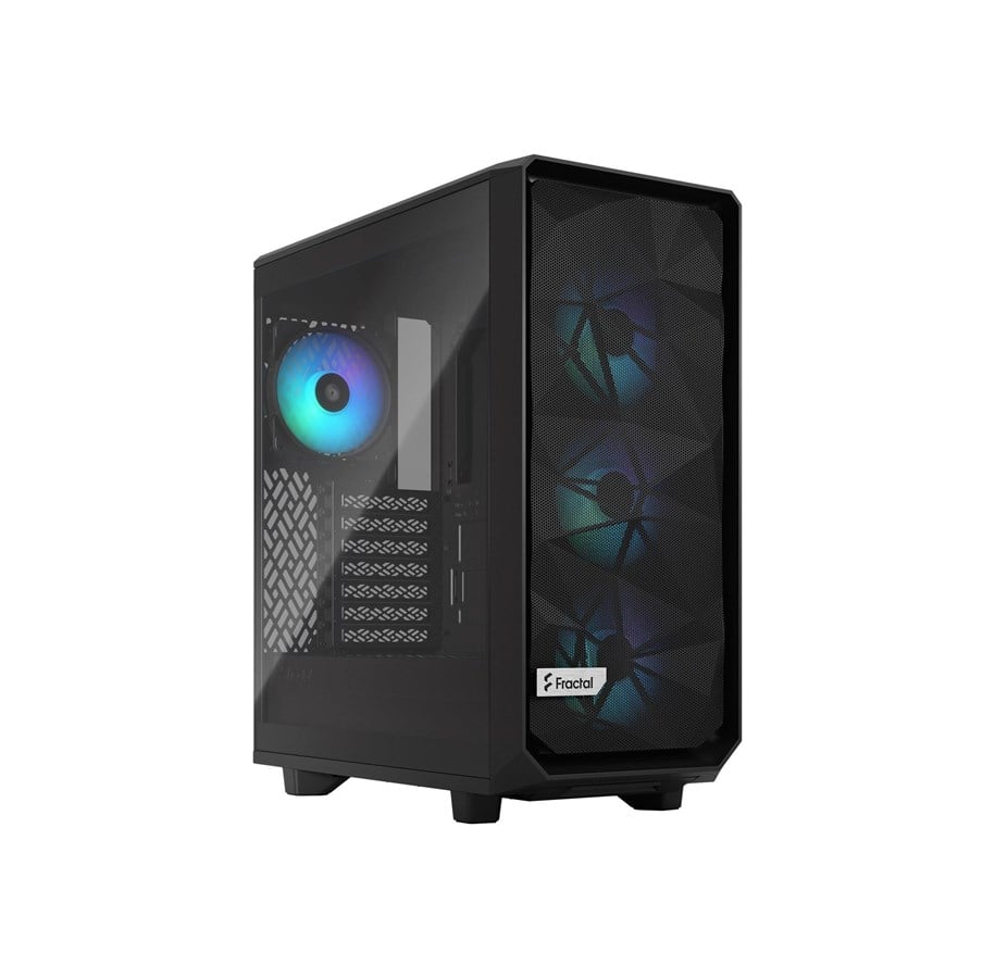 Kabinett - Fractal Design Meshify 2 Compact RGB - Black TG Light Tint - Kabinett - FD-C-MES2C-06