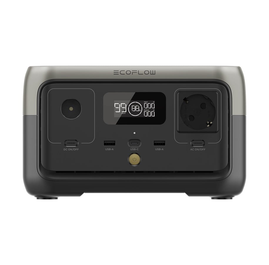 Kraftstasjon - EcoFlow River 2 - 256Wh - ZMR600-B-EU