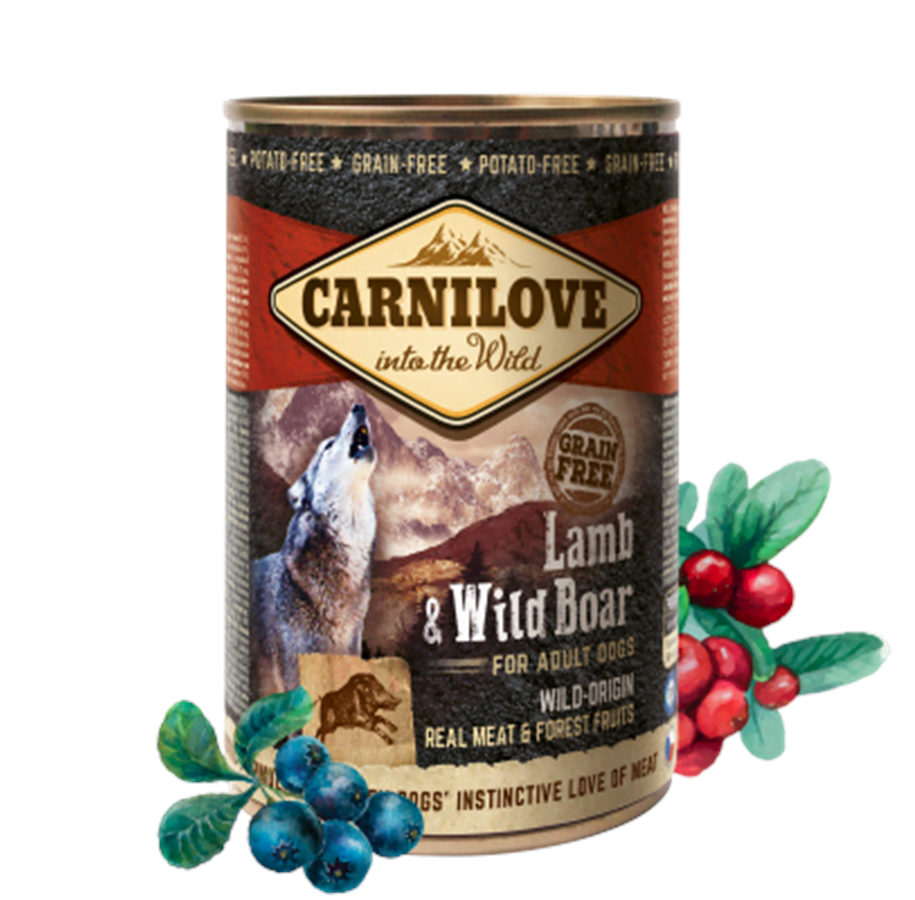 Hund - Carnilove Lamb & Wild Boar for Adult Dogs 400g - CH100040