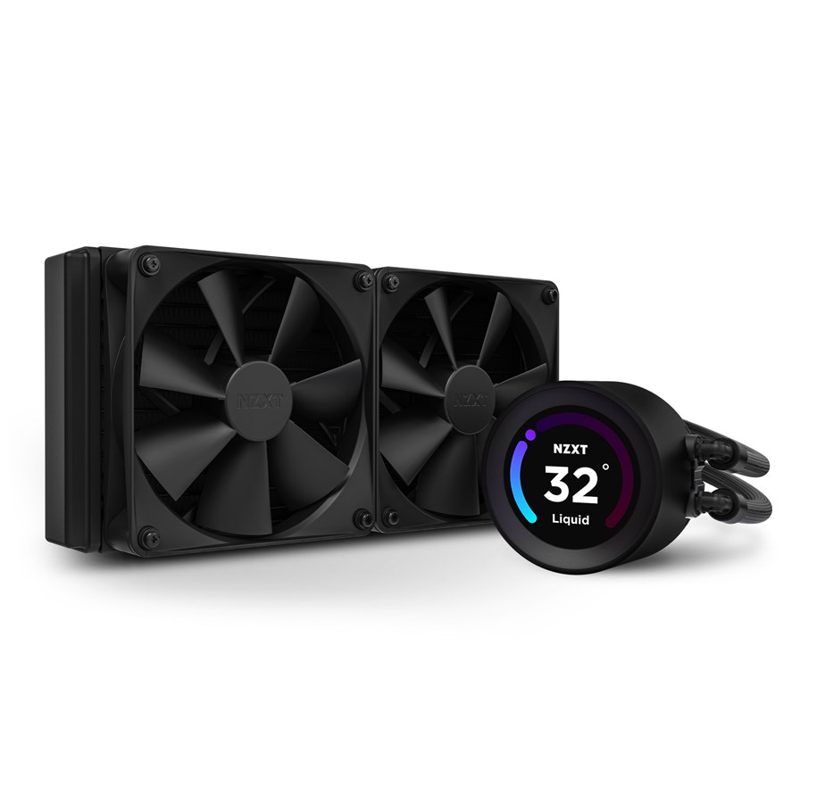 Prosessor-kjøler - NZXT Kraken Elite 240 Black - CPU Vannkjøling - Max 31 dBA - RL-KN24E-B1