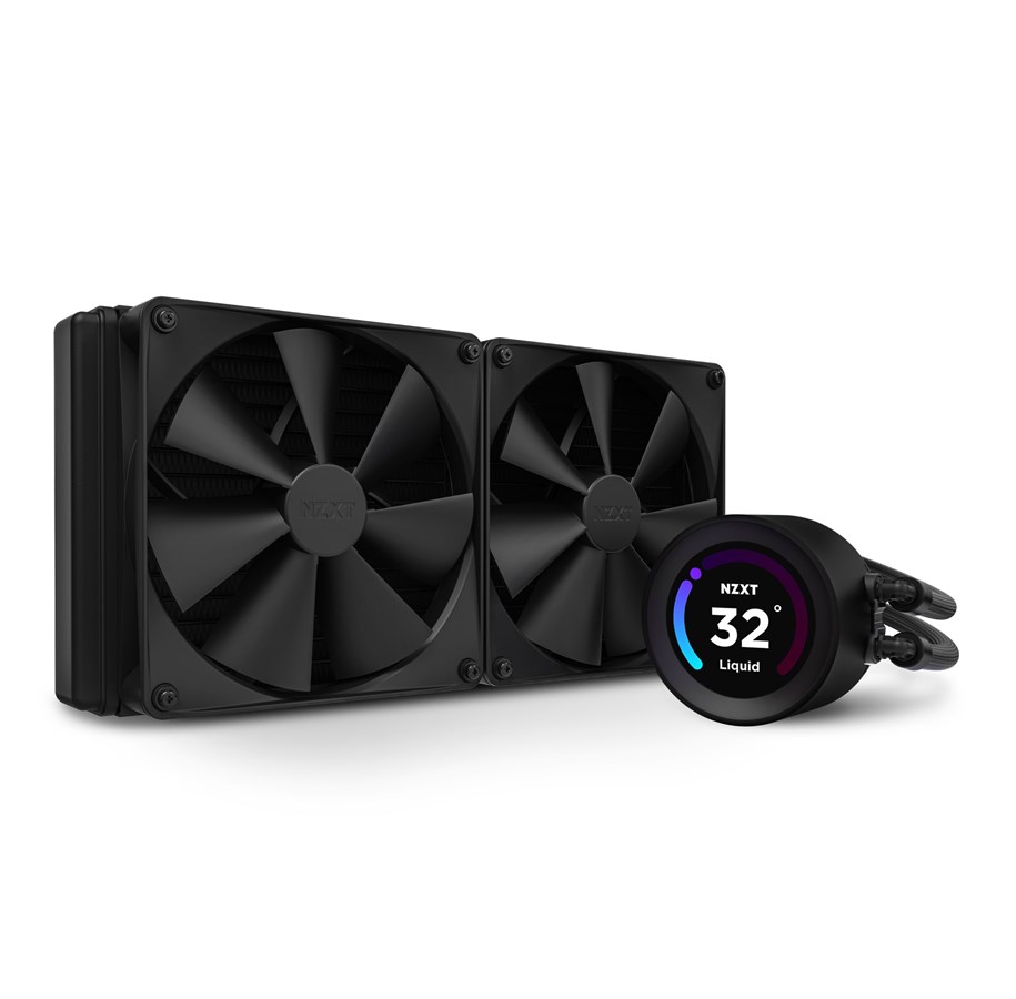 Prosessor-kjøler - NZXT Kraken Elite 280 Black - CPU Vannkjøling - Max 32 dBA - RL-KN28E-B1