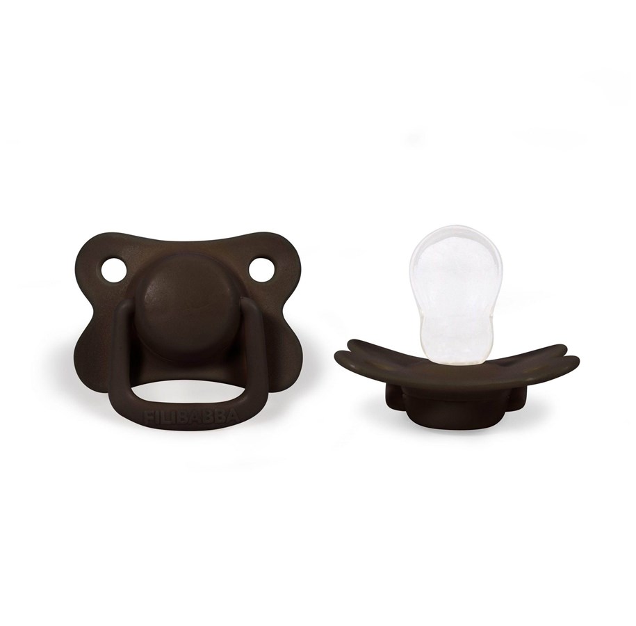 Babyutstyr - Filibabba Pacifiers 2-pack - Chocolate +6 months - FI-PH026