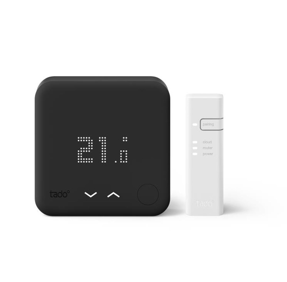 Smarthus - tado Starter Kit Wired Smart Thermostat V3+ (Black Edition) - TAD-104530