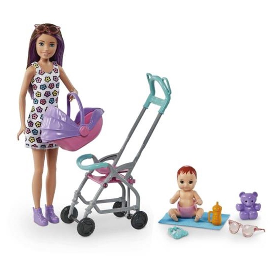 Dukker, Bamser & Utstyr - Barbie Skipper Babysitters Inc. Doll & Stroller Playset - GXT34