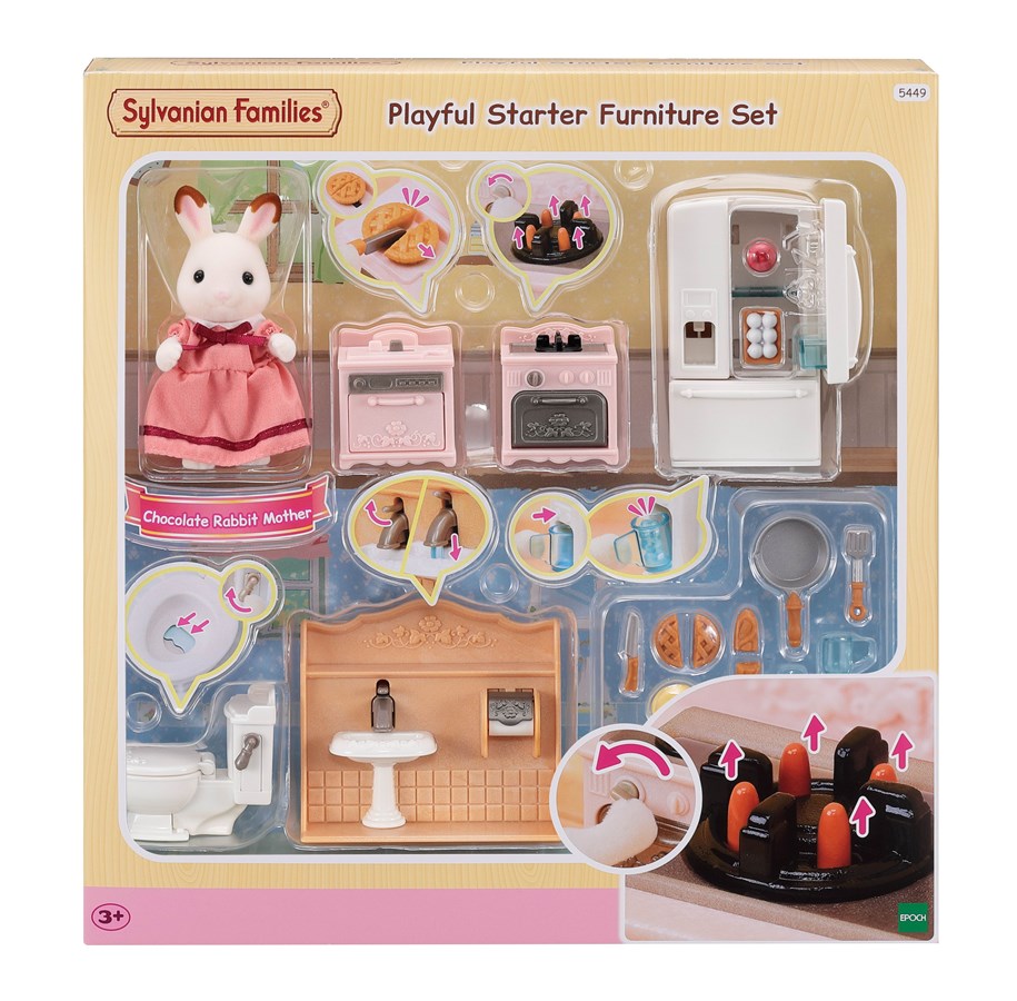 Dukkehus & Tilbehør - Sylvanian Families Komplett innredningssett - 5449