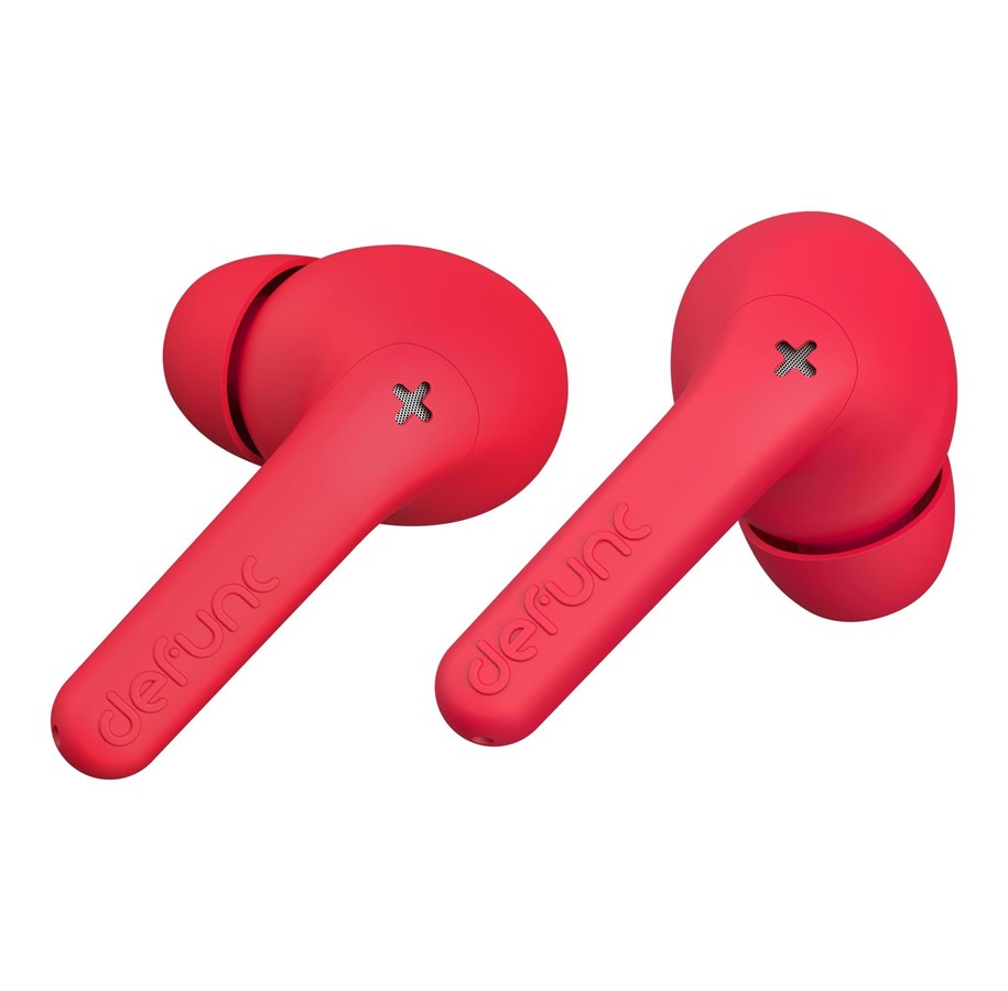 Hodetelefoner - defunc TRUE AUDIO Wireless BT Earbuds Red - D4323